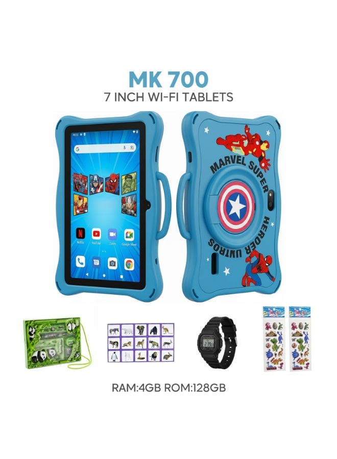 MK700 Kids Tablet – 7 Inch Display – Wi-Fi – 4GB RAM – 128GB Storage – 5000mAh